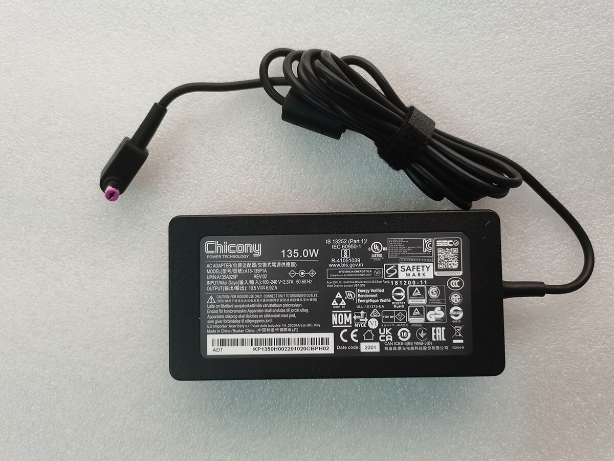 OEM Chicony 19.5V 6.92A 135W Adapter For Acer N20C1 Nitro 5 AN515