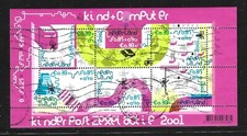 NETHERLANDS ? 2001 ? CHILDRENS AND COMPUTERS ISSUE - SOUVENIR SHEET - USED