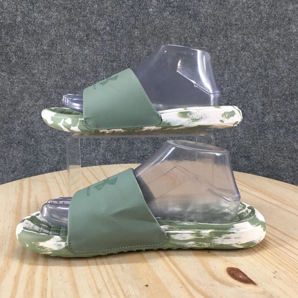 Sandalias Under Armour para mujer 8 Ansa Regrind Slide verde camuflaje 3024797-300 Foto 2 de 4
