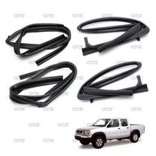 Set 4Pcs. Glass Run Channel Rubber Seal Window For Nissan Frontier D22 1999 - 04