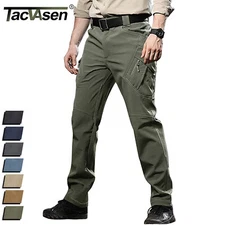 Tacvasen Men's Thermal Pants Cargo Working Trousers Insulated Fleece Lined Pants