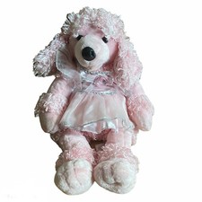 Build-A-Bear BABW Pink Poodle Stuffed Plush Dog Toy 20  w/Dress