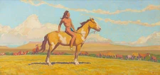 Maynard Dixon - The Pony Boy (1920) Thunderbird - 17" x 22" Fine Art Print