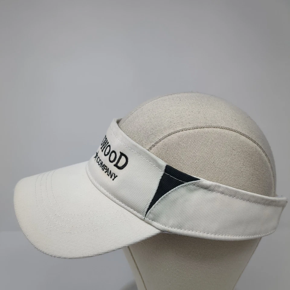 Sombrero visera Goodwood Barbecue Company con tirantes blanco talla única Sport-Tek Foto 3 de 4