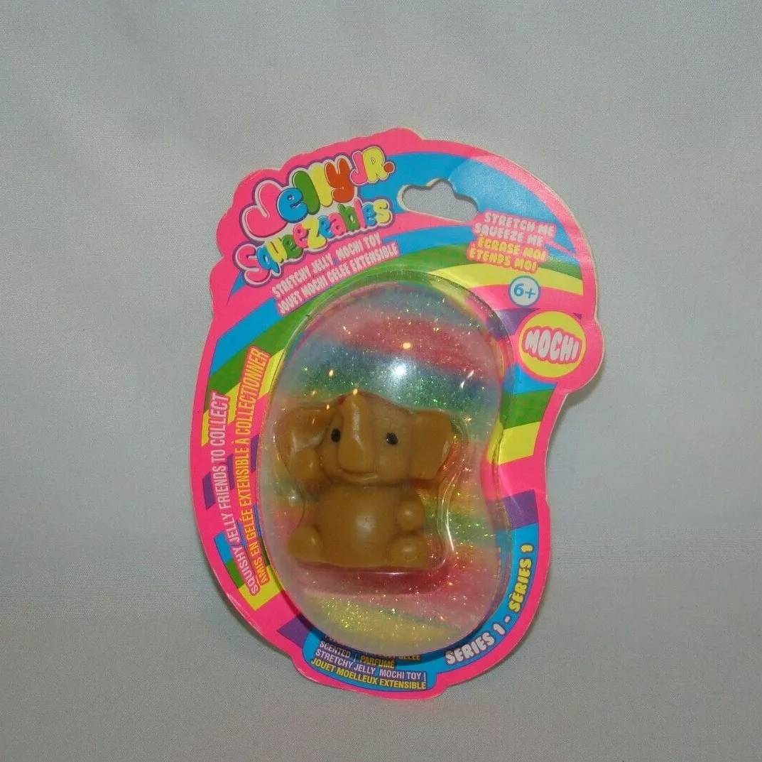 Jelly Jr. Squeezeables Series 1 Elephant Mochi Jelly toy NEW NIP