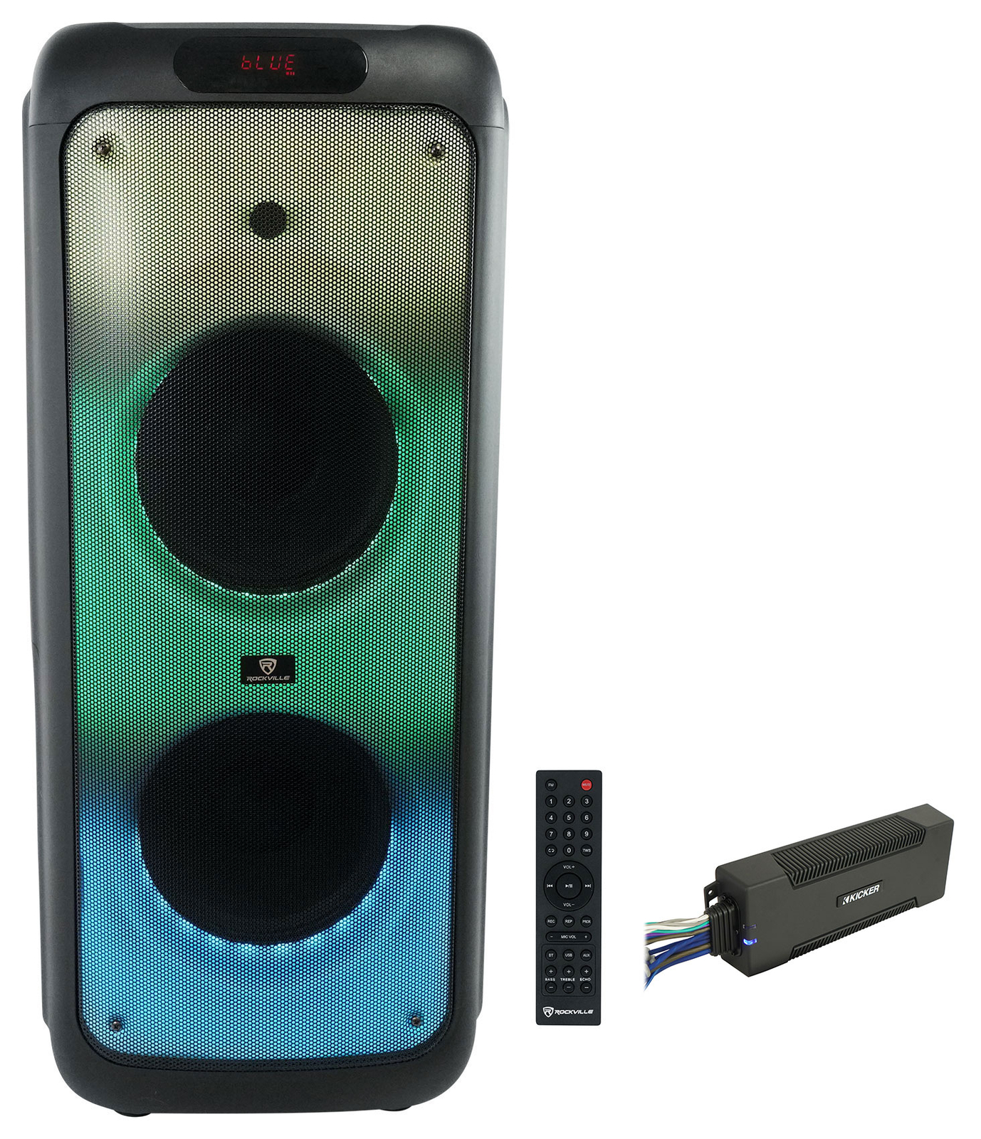 KICKER 48PXA10005 5-канальный усилитель мощностью 1000 Вт для квадроциклов UTVRZR Колонка для вечеринок