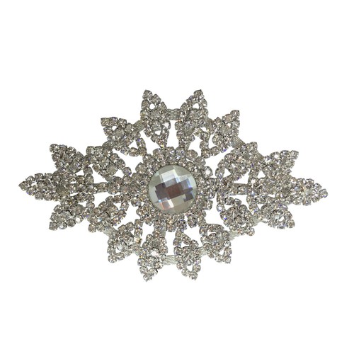 Rhinestone Diamante Motif Sew On Applique For Wedding Bridal Prom Gown & Dresses - Picture 26 of 102