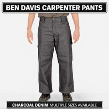 Ben Davis Men's Carpenter Pants Charcoal Denim