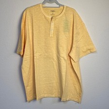 Goodfellow  Co Polo Shirt Men's Standard Fit Yellow Size XXL Short Sleeve