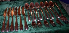 16pc Lovely Heavy Duty Lenox Belmont Bellevue Stainless Vietnam Flatware