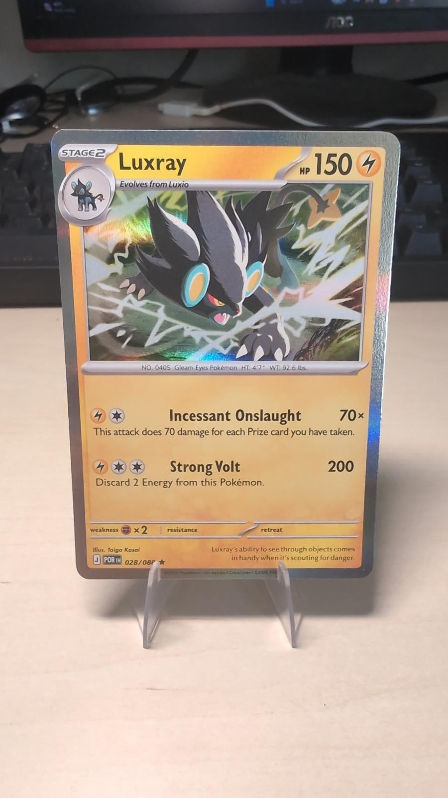 Luxray 028/088 Rare Perfect Order Pokemon Holo Near Mint