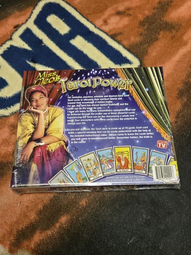 MISS CLEO'S TAROT POWER CARD DECK NEW SEALED AS SEEN ON TV 2001 SHAMAN MAGIC *ii - Picture 2 of 3