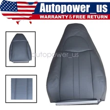For 2003-14 Chevy Express & GMC Savana Driver/Passenger Top Seat Cover Dark Gray