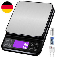 GroßE KüChenwaage Digital, 5Kg 0,1G Backwaage Mit%-Funktion