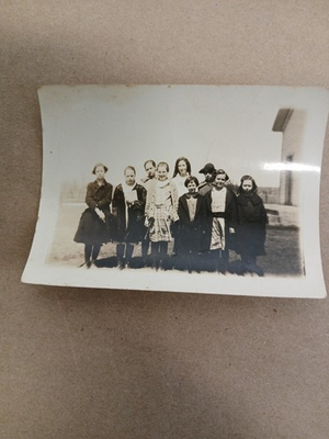 #ad #ad Black amp; White Photograph Rural Schoolgirls Class Named Children 1923 One Room $11.25