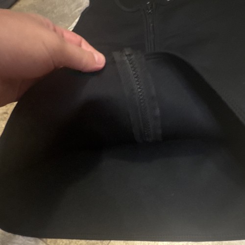 Slim & Trim Sauna Anzug Weste XL schwarz grau Reißverschluss Polyester Neopren ärmellos - Bild 3 von 4