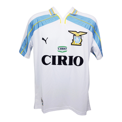 Alessandro Nesta Signed Lazio Away Soccer Jersey #13 with Beckett