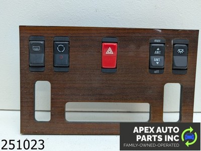 OEM 1990 Mercedes 300SE 3.0L FRONT CLIMATE CONTROL HAZARD SWITCH PANEL