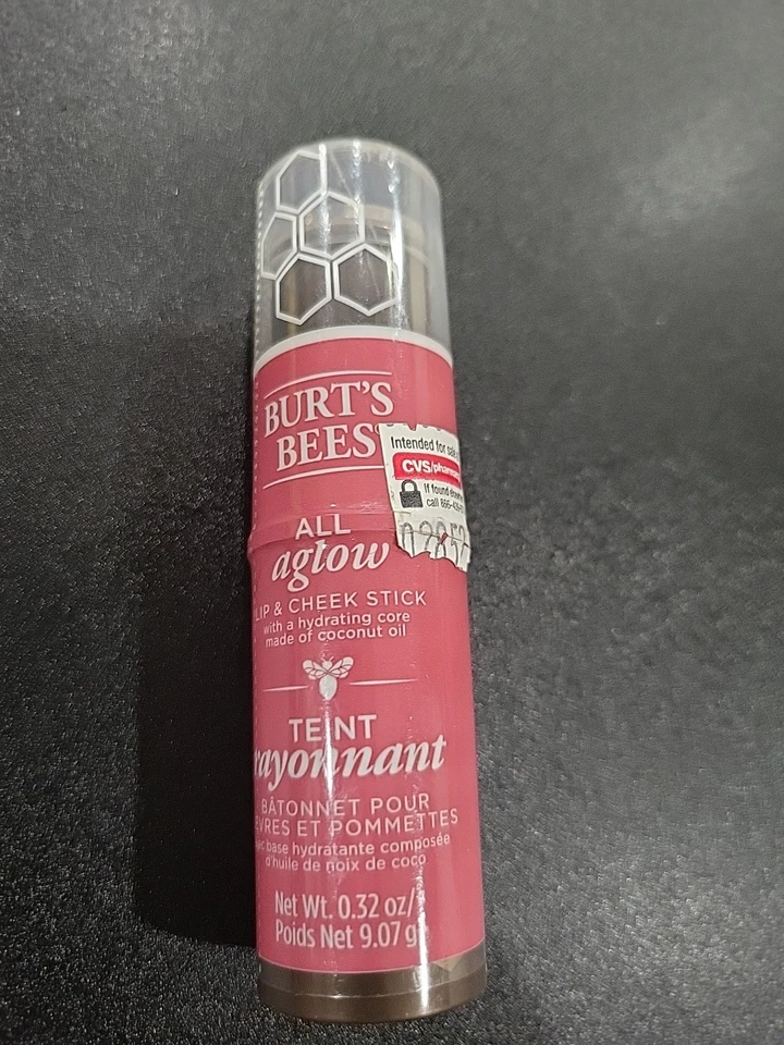 Burt's Bees All Aglow Lip & Cheek Stick #1252 100% Natural - Imagem 2 de 4