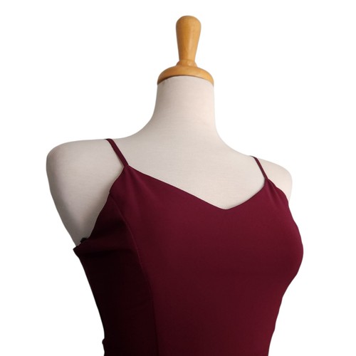 Lulus We Belong Together Burgundy Maxi Dress Women's Size S Bridal Wedding - Picture 2 of 11