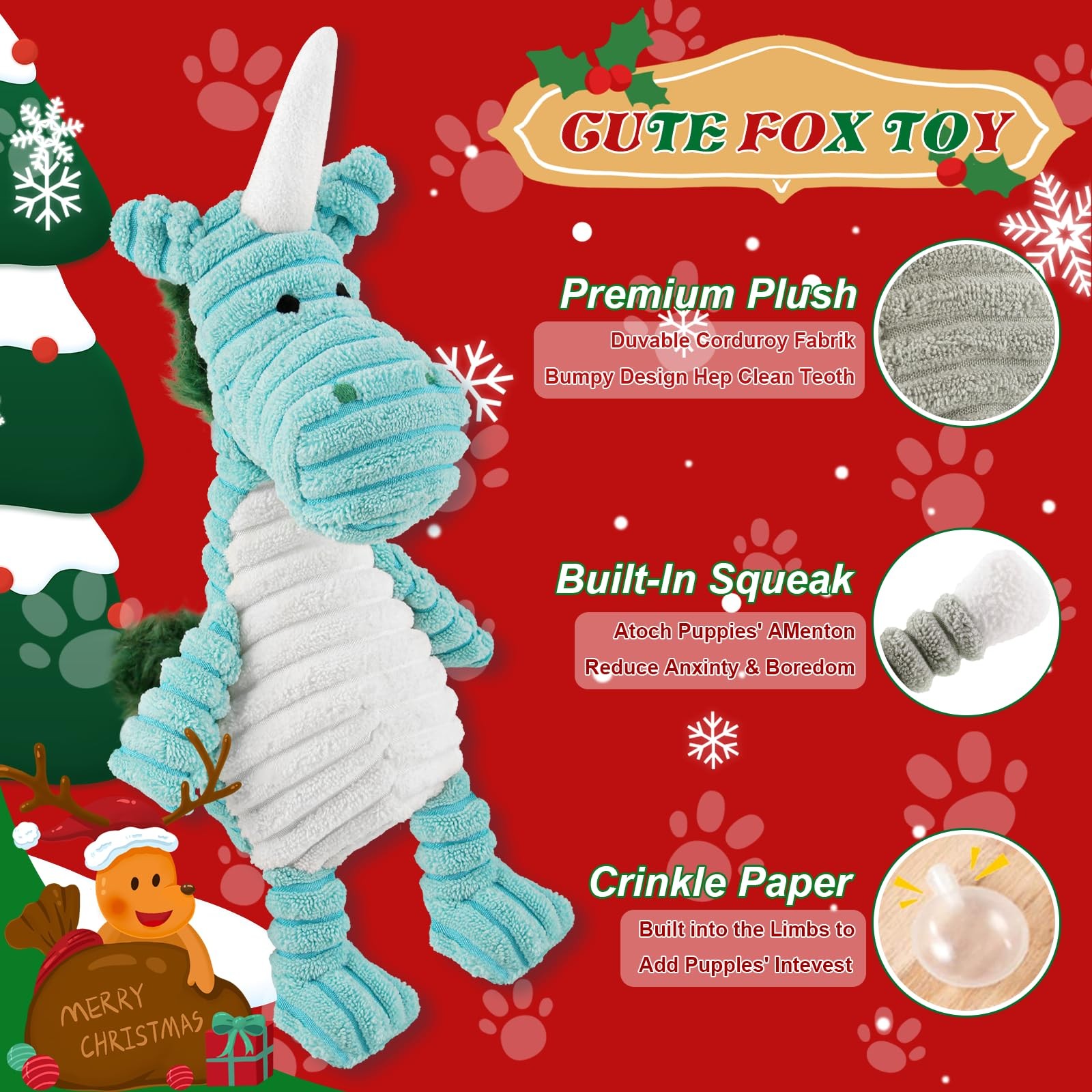 Jouets interactifs de dentition en coton naturel pour petit chiot