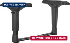 Replacement Adjustable Arms Armrest Pair Upright Bracket with Pads Fits Most Gam