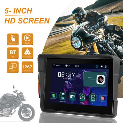 5'' Wasserdicht Motorrad Apple CarPlay GPS Navi TouchScreen Navigator Autoradio