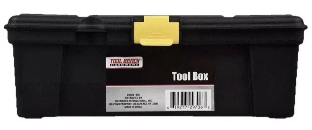 12-inch Tool Box Black/Yellow