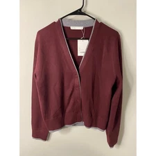 New Oak + Fort Women's Layered Effect Cardigan, Size Medium