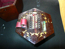Rock Chidley 48 Button Concertina No. 3139 Brass Reeds 4 Fold .. Cased. GPC