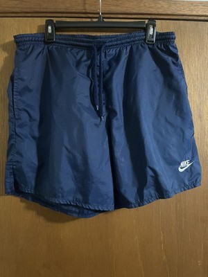 Vintage 90's Nike Swoosh Swim Trunks Mens Medium Blue Shorts