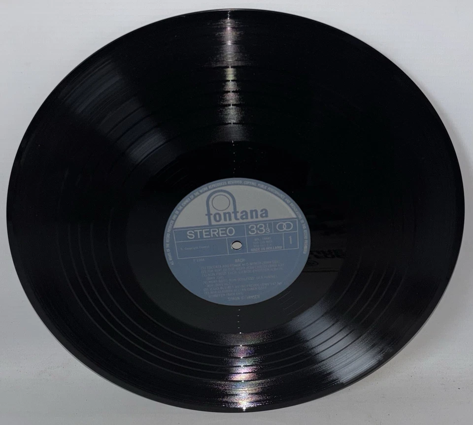 Simon C. Jansen – Organ Recital - 1969 Vinyl LP - Fontana SFL 14041 - Image 4 of 4