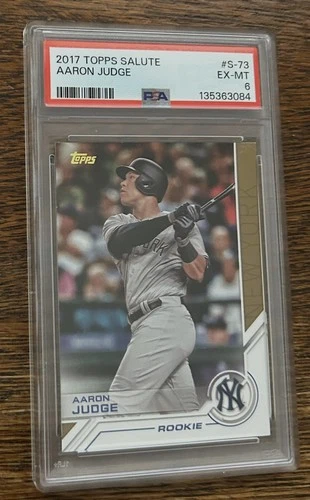2017 Topps Salute Aaron Judge rookie insert #S-73 PSA 6 EX-MINT New York Yankees