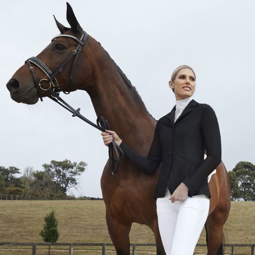 Veste D'équitation Dublin Hanna Mesh Tailored Jacket II - Noire, Coupe Ajustée