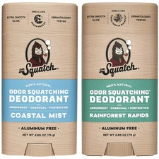 Natural Deodorant for Men - Odor-Squatching Aluminum Free - Coastal Mist & Ra...