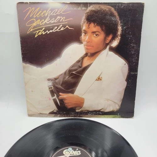 Michael Jackson Thriller 1982 LP Vinyl Album Epic Vintage VG