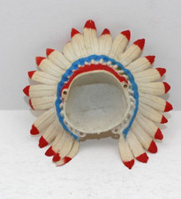 Marx Johnny West: Chief Cherokee Indian White Headdress only hand painted 185