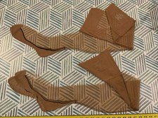 2 NOS VTG Pequest Nude NYLON Stockings Black Cuban Heel Seam Sz 10.5 No Issues