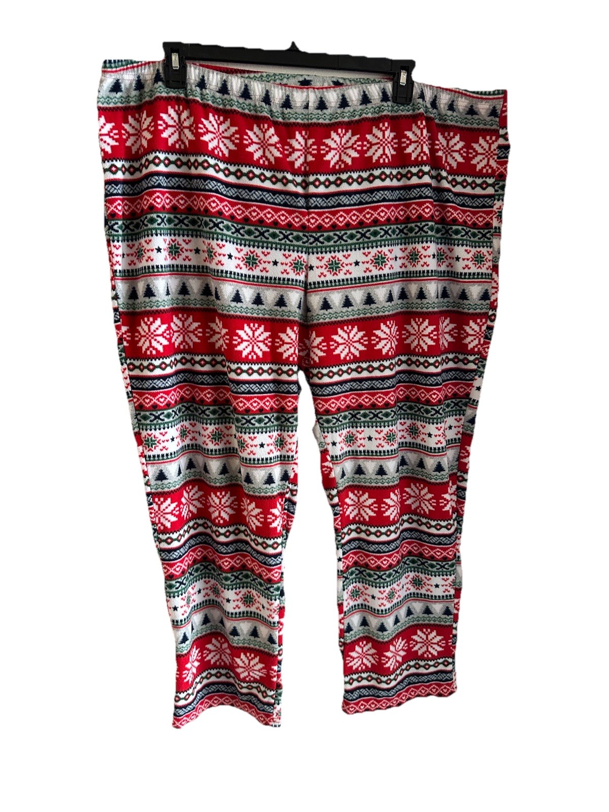 Christmas Themed red/white/green pajama pants Plus 3X (22W-24W) Good Condition