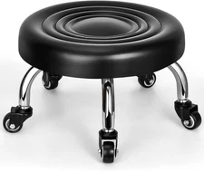 Low Rolling Stool, 8.1 inches (H) x 12.8 (W) x (D) 