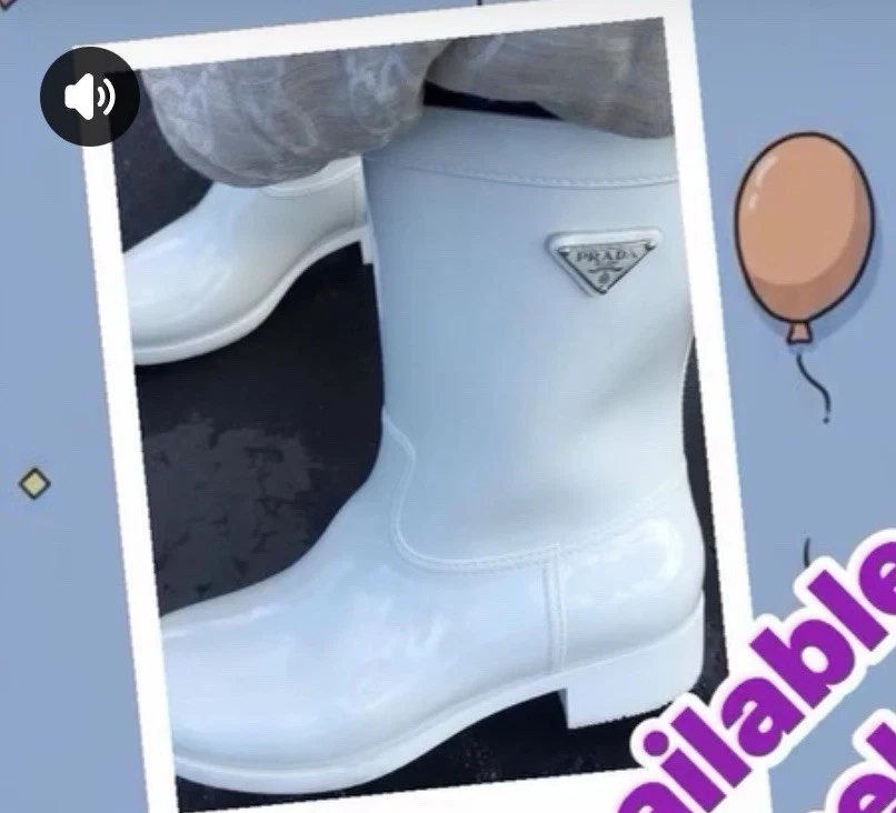 PRADA Women's Rubber Rain Boot for sale | eBay