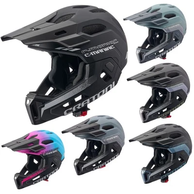 Cratoni C-Maniac 2.0 MX casco integrale standard bike park casco bici mentoniera enduro