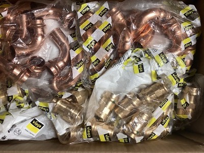100 Stück Original Verpackte VIEGA Profipress/ KUPFERPRESS Fittinge 15mm