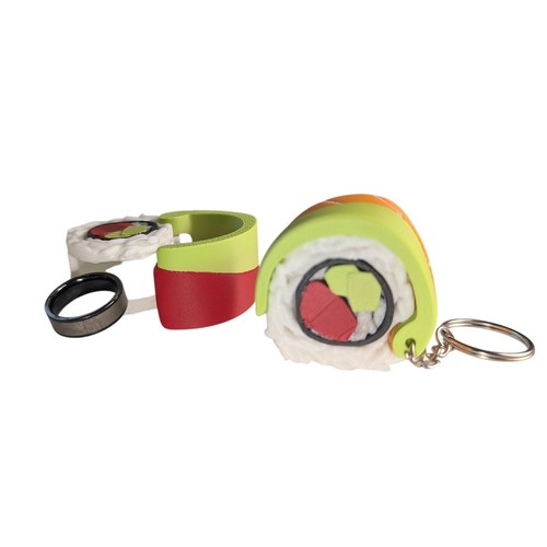 Portachiavi Sushi e Stasher - ottimo per contenere pillole anelli e altri piccoli oggetti