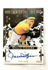 2025 Panini Impeccable Immortal Ink Rollie Fingers / 10 Auto - Oakland