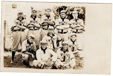 1910 Baseball Team Postcard RPPC Wayne C.C. Baseball Team Amateur Baseball 