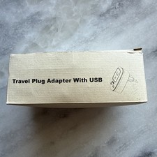 3 PACK Tessan European Plug Adapter US to Europe Type C USB New in Box