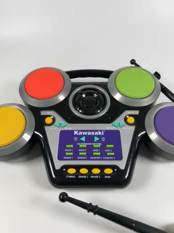 VTG Kawasaki Jazzin Drum Machine Rhythm For Kids Creativity Toy