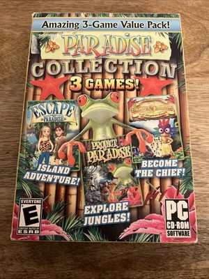 Paradise Collection 3 Games Pc Cd-Rom Video Game E-Everyone 1 Disc Set