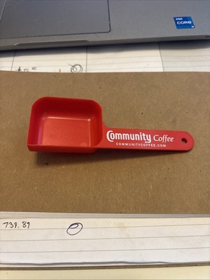 Community Coffee Red 2 Tablespoon Plastic Measuring Coffee Scoop Free Shipping